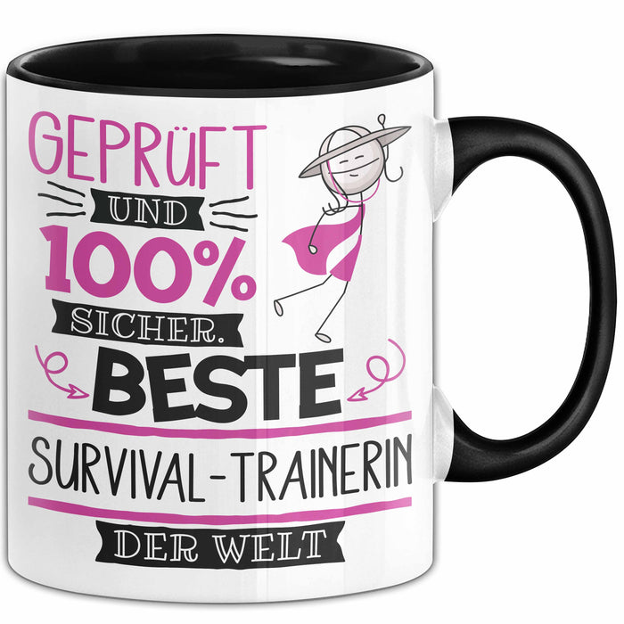 Survival-Trainerin Geschenk Becher Tasse Gott Schuf Alle Menschen Gleich Nur Die Besten Durfeten Survival-Trainerin Werden Geschenkidee Lustig Trendation