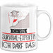 Geschenk für Survival-Expertin Tasse Lustige Geschenkidee Geburtstag Ich Bin Survival-Expertin Ich Darf Das Weiß Trendation