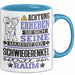 Schwiegerenkel Geschenk Tasse Lustiger Spruch Erheben Sie Sich Der Schwiegerenkel Betritt den Raum Blau Trendation