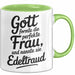 Edeltraud Tasse Geschenk Gott Formte Die Perfekte Frau Edeltraud Geschenkidee Grün Trendation