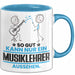 Musiklehrer Geschenk Tasse So Gut Kann Nur Ein Musiklehrer Aussehen Geschenkidee Kaffee-Becher Blau Trendation