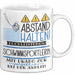 Schwimmsportlerin Tasse Geschenk Lustig Abstand Halten Hochleistungs-Schwimmsportlerin Mit Drang Zur Perfektion Bei Der Arbeit Weiß Trendation