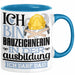 Bauzeichnerin Ausbildung Start Geschenk Tasse Ich Bin Bauzeichnerin In Der Ausbildung Ich Darf Das Kaffee-Becher Geschenkidee Blau Trendation