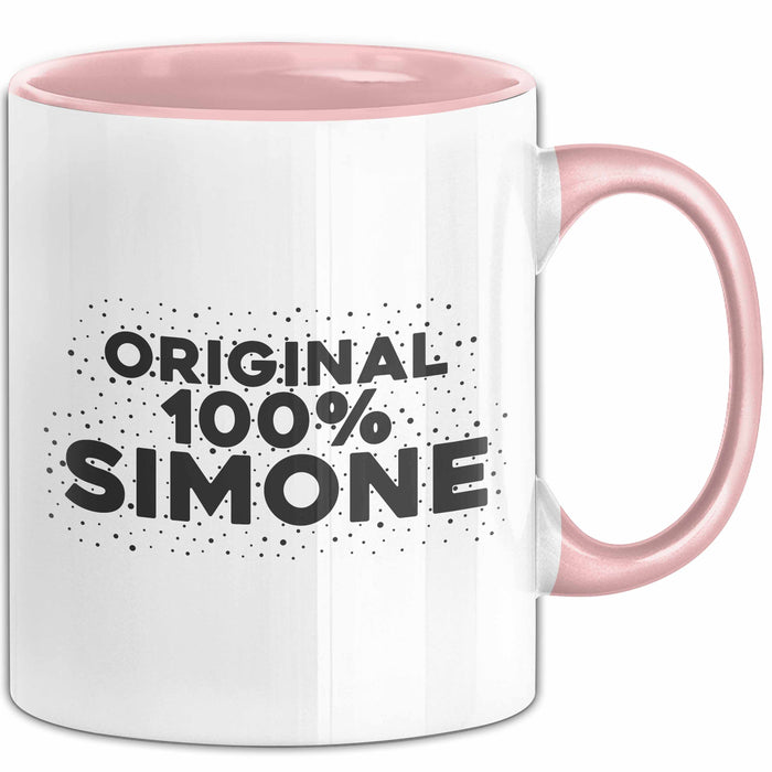 Simone Tasse Original 100% Simone Geschenk Rosa Trendation