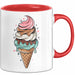 Dessert Fan Tasse Geschenkidee Kuchen und Gebäck Liebhaber Rot Trendation