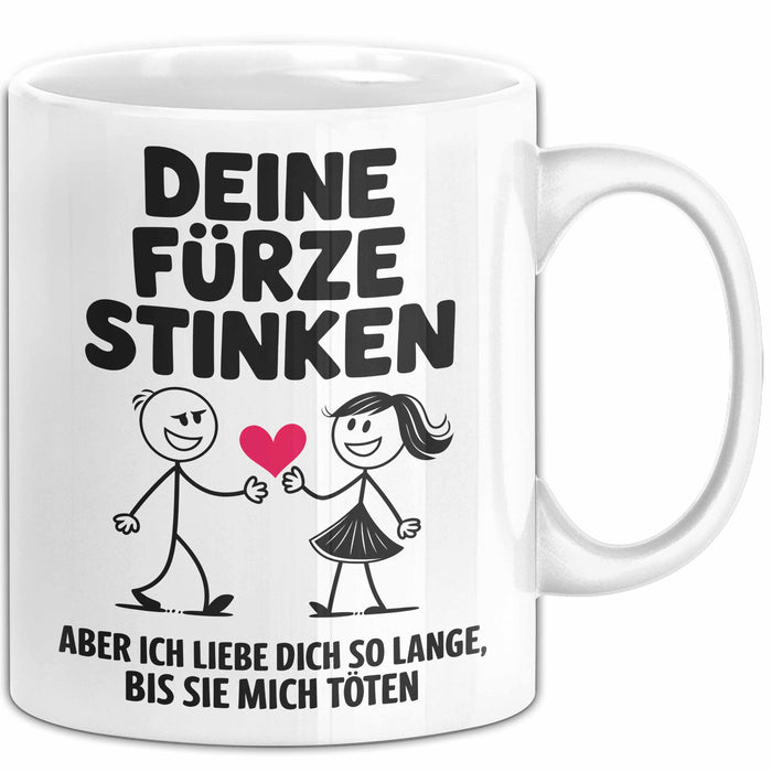 Liebe Tasse Geschenk Deine Fuerze Stinken Ich Liebe Dich Geschenkidee Partner Weiß Trendation