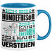 Hundefrisör Geschenk Kaffee-Tasse Geschenkidee für Hundefrisör Ich Bin Hundefrisör Ich Kann Es Dir Erklären Jedoch Nicht Für Dich Verstehen Spruch Lustig Blau Trendation