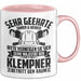 Klempner Tasse Geschenk Männer Geschenkidee Sehr Geehrte Damen Und Herren Rosa Trendation