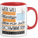 Schwimmerin Tasse Geschenk Spruch Wer Will Schon Prinzessin Sein Wenn Man Auch Schwimmerin Sein Kann Rot Trendation