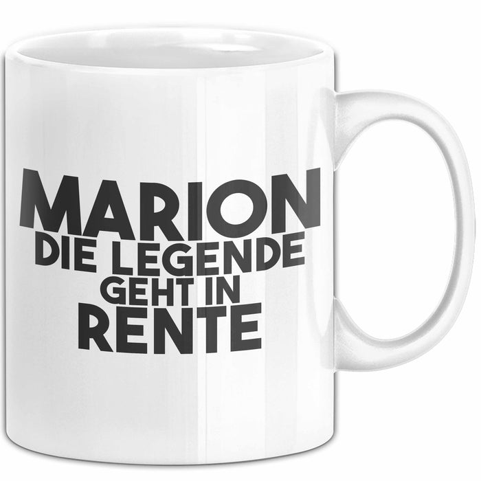 Marion Tasse Marion – Die Legende Geht In Rente Geschenk