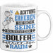 Golfer Geschenk Tasse Lustiger Spruch Erheben Sie Sich Der Golfer Betritt den Raum Weiß Trendation