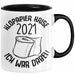 Klopapier Krise 2021 Ich War Dabei Tasse Geschenk Kaffee-Becher Lustige Geschenkidee Schwarz Trendation