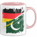 Pakistan Deutschland Flagge Halb Deutscher Halb Pakistaner Fußball Germany 2025 Europa Pakistan Rosa Trendation