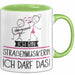 Geschenk für Straßenmusikerin Tasse Lustige Geschenkidee Geburtstag Ich Bin Straßenmusikerin Ich Darf Das Grün Trendation
