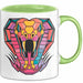 Reptil Schlange Tier Tasse Geschenk Lustige Geschenkidee Spruch Grün Trendation