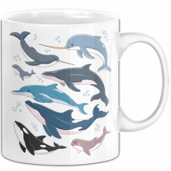 Wal Tier Tasse Geschenk Lustige Geschenkidee Spruch Weiß Trendation