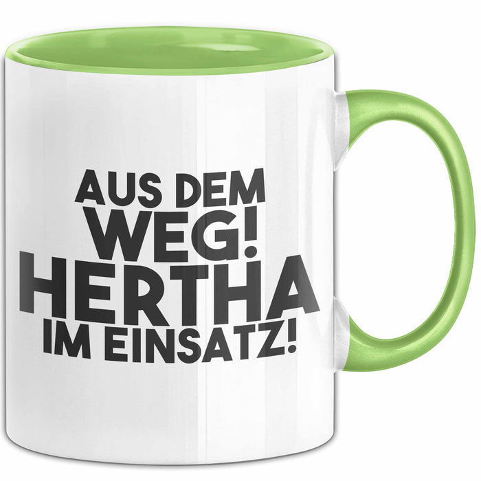 Hertha Tasse Aus Dem Weg! Hertha Im Einsatz! Geschenk