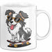Hund Tierliebhaber Skateboard Tasse Geschenk Lustige Geschenkidee Spruch Weiß Trendation