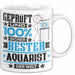 Aquarist Geschenk Lustiger Spruch für Aquarist Geschenkidee Bester Aquarist Der Welt Weiß Trendation