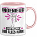 Ingenieur Tasse Geschenk für Ingenieur Der Mann Der Alles Kann Geschenkidee zum Geburtstag Rosa Trendation