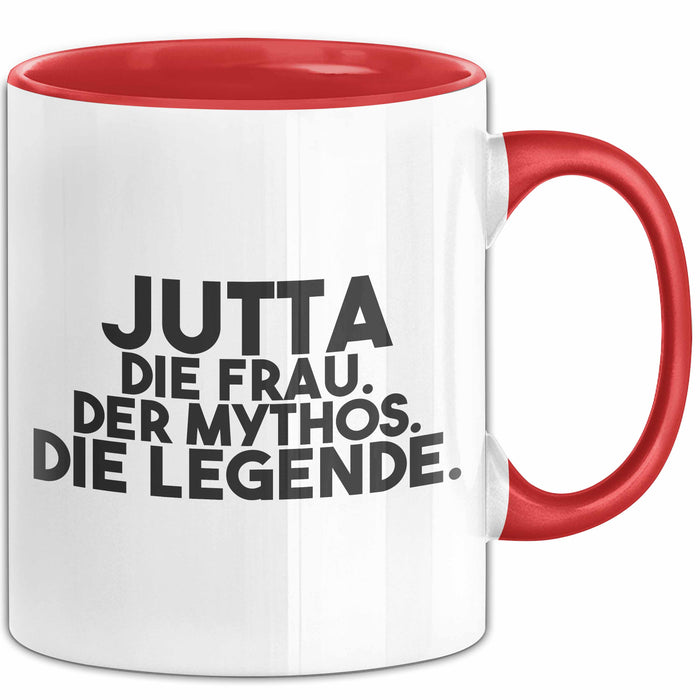 Jutta Tasse Jutta – Die Frau. Der Mythos. Die Legende. Geschenk Rot Trendation