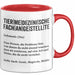 Tiermedizinischer Fachangestellter Wertschätzung Tasse Geschenk Lustige Geschenkidee Spruch Tiermedizinische Fachangestellte Rot Trendation