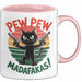 Katzen Tasse Geschenk Pew Pew Madafakas Geschenkidee Lustig Katze Rosa Trendation