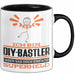 DIY-Bastler Geschenk Tasse Ich Bin DIY-Bastler Aber Sag Doch Einfach Superheld Lustige Geschenkdiee für DIY-Bastler Kaffee-Becher Schwarz Trendation