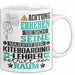 Kiteboarding-Lehrer Geschenk Tasse Lustiger Spruch Erheben Sie Sich Der Kiteboarding-Lehrer Betritt den Raum Weiß Trendation