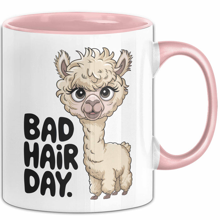 Alpaka Liebhaber Tasse Geschenkidee für Tierfreunde Rosa Trendation