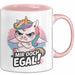Sarkastisches Einhorn Tasse Geschenk Lustige Geschenkidee Spruch Mir Doch Egal Rosa Trendation