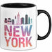 New York City USA Tasse Geschenk Lustige Geschenkidee Spruch Schwarz Trendation