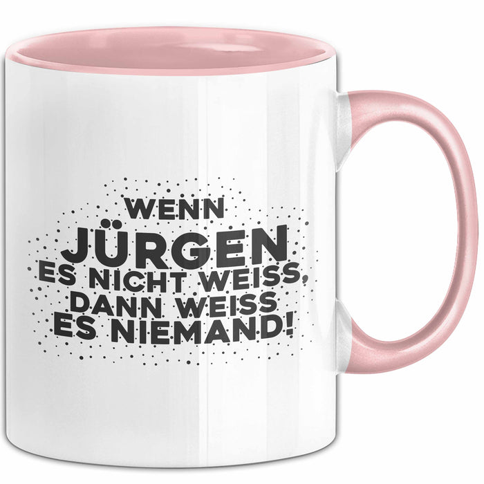 Juergen Tasse Wenn Juergen Es Nicht Weiss, Dann Weiss Es Niemand! Geschenk