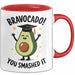 Schüler Abschluss Avocados Tasse Geschenk Lustige Geschenkidee Spruch Bravocado Rot Trendation