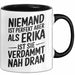 Erika Tasse Geschenk Niemand Ist Perfekt Erika Verdammt Nah Dran Geschenkidee Schwarz Trendation