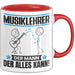 Musiklehrer Tasse Geschenk für Musiklehrer Der Mann Der Alles Kann Geschenkidee zum Geburtstag Rot Trendation