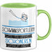 Schwimmsportlerin Weil Es Keinen Schöneren Beruf Gibt Tasse Geschenk für Eine Schwimmsportlerin Lustig Grün Trendation