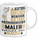 Maler Geschenk Tasse Lustiger Spruch Erheben Sie Sich Der Maler Betritt den Raum Weiß Trendation