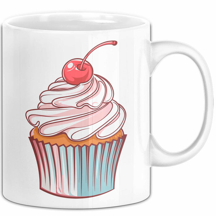 Bäcker Tasse Geschenkidee für Konditor und Dessertmacher Weiß Trendation