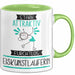 Eiskunstläuferin Tasse Geschenk Becher Stark Attraktiv Furchtlos Eiskunstläuferin Lustige Geschenkidee Grün Trendation