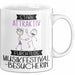 Musikfestival-Besucherin Tasse Geschenk Becher Stark Attraktiv Furchtlos Musikfestival-Besucherin Lustige Geschenkidee Weiß Trendation