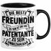 Patentante Geschenk Tasse Spruch Geschenkidee Beste Patentante Zu Sein Ist Unbezahlbar Kaffee-Becher Schwarz Trendation