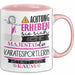 Karatesportlerin Tasse Geschenk Lustiger Spruch Bitte Erheben Sie Sich Seine Majestät Die Karatesportlerin Betritt Den Raum Rosa Trendation