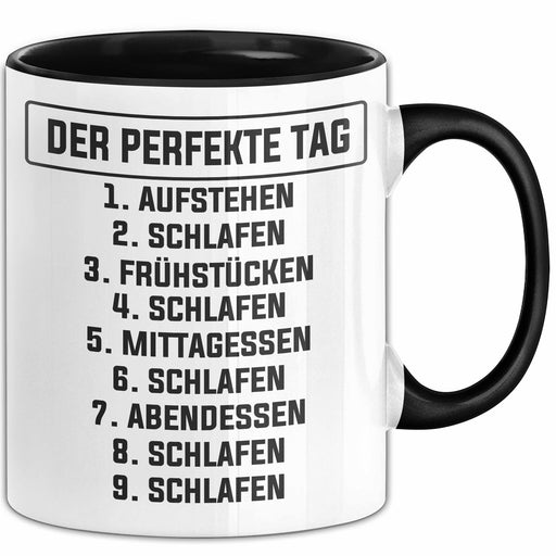 Schlafmütze Tasse Geschenk Der Perfekte Tag Geschenkidee Naps Mittagsschlaf Trendation