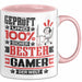 Gamer Geschenk Lustiger Spruch für Gamer Geschenkidee Bester Gamer Der Welt Rosa Trendation