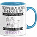 Tierverhaltenstherapeutin Und Prinzessin Tasse Geschenk Für Eine Tierverhaltenstherapeutin Geburtstag Was Ist Deine Superkraft Blau Trendation