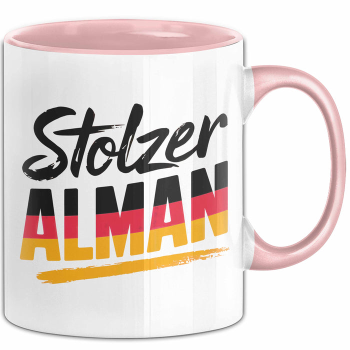 Deutschland Deutscher Bürger Tasse Geschenk Lustige Geschenkidee Spruch Stolzer Alman Rosa Trendation