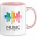 DJ Musik Equalizer EDM Party Tasse Geschenk Lustige Geschenkidee Spruch Musik Ist Meine Therapie Rosa Trendation