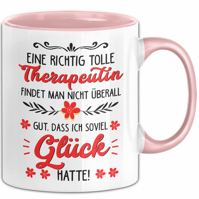 Physiotherapeut Physiotherapie Tasse Geschenk Lustige Geschenkidee Spruch Eine Richtig Tolle Therapeutin Findet Man Nicht Überall Rosa Trendation