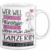 Tänzerin Tasse Geschenk Spruch Wer Will Schon Prinzessin Sein Wenn Man Auch Tänzerin Sein Kann Weiß Trendation